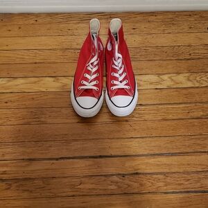 Red Converse High Top Sneakers